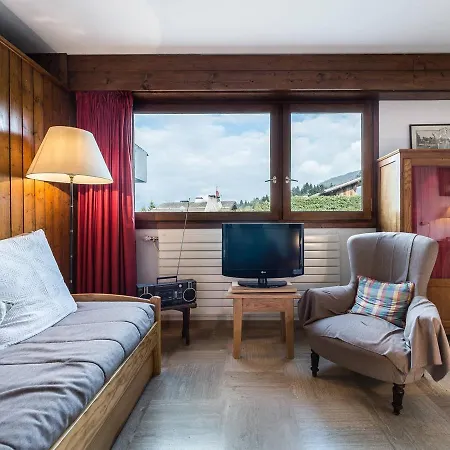 Apartament Cosy A Megeve, Proche Pistes Rochebrune Et Centre, Avec Parking Et Tv - Fr-1-453-124